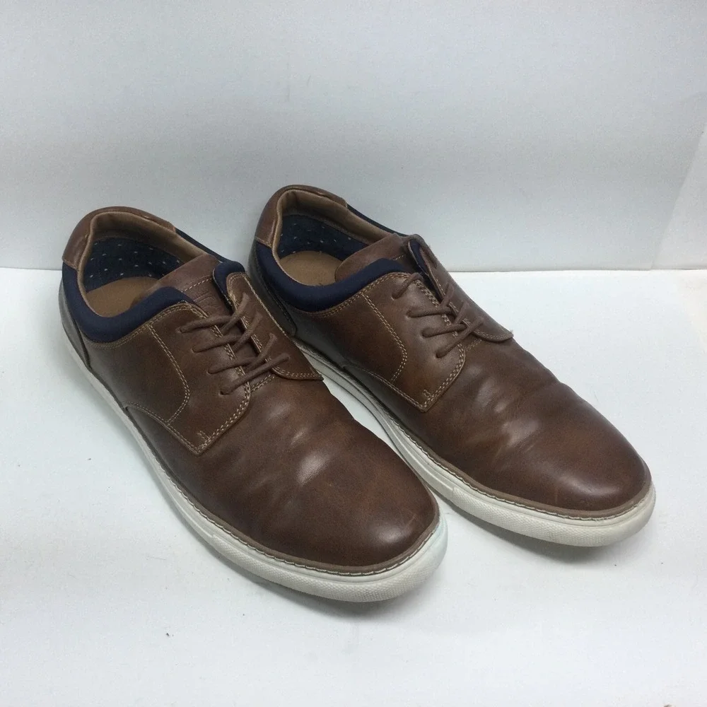 Rye‎ Hawker Brown leather shoes mens Size 10.5 comfort casual Oxfords